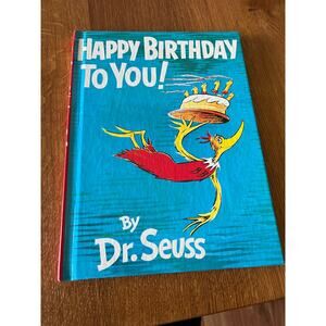 Vintage Dr. Seuss Happy Birthday To You! Hardcover Book